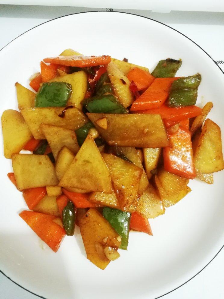 土豆片炒青椒（懒人清淡版）