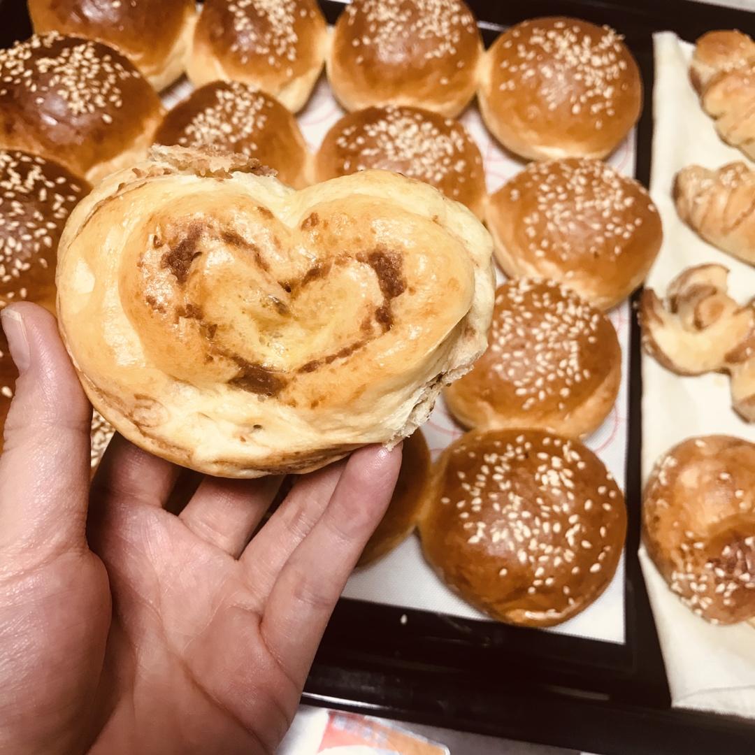 豆沙面包|包含5种整形方法|干货篇