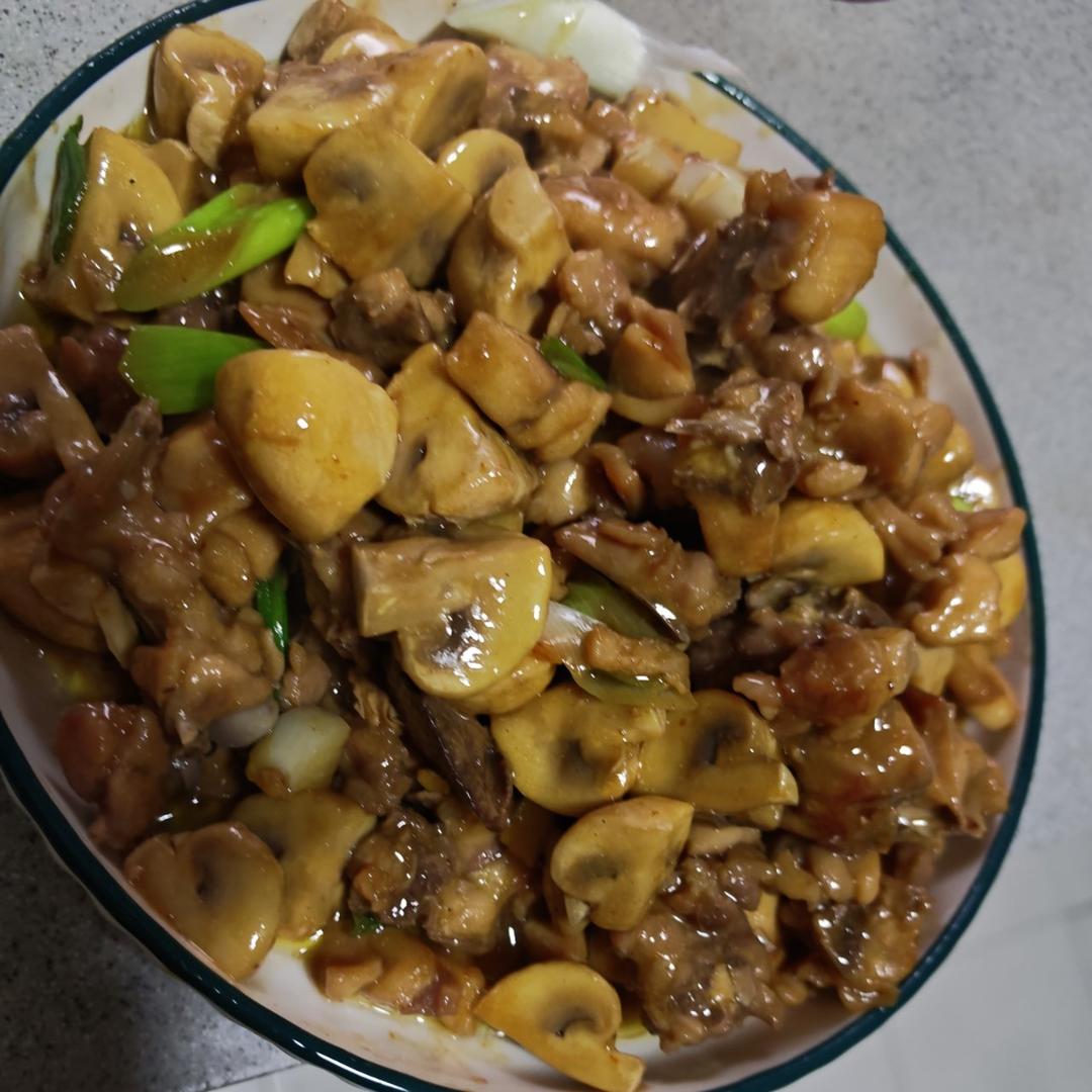 绝了～口蘑鸡腿真的好吃，简单快手