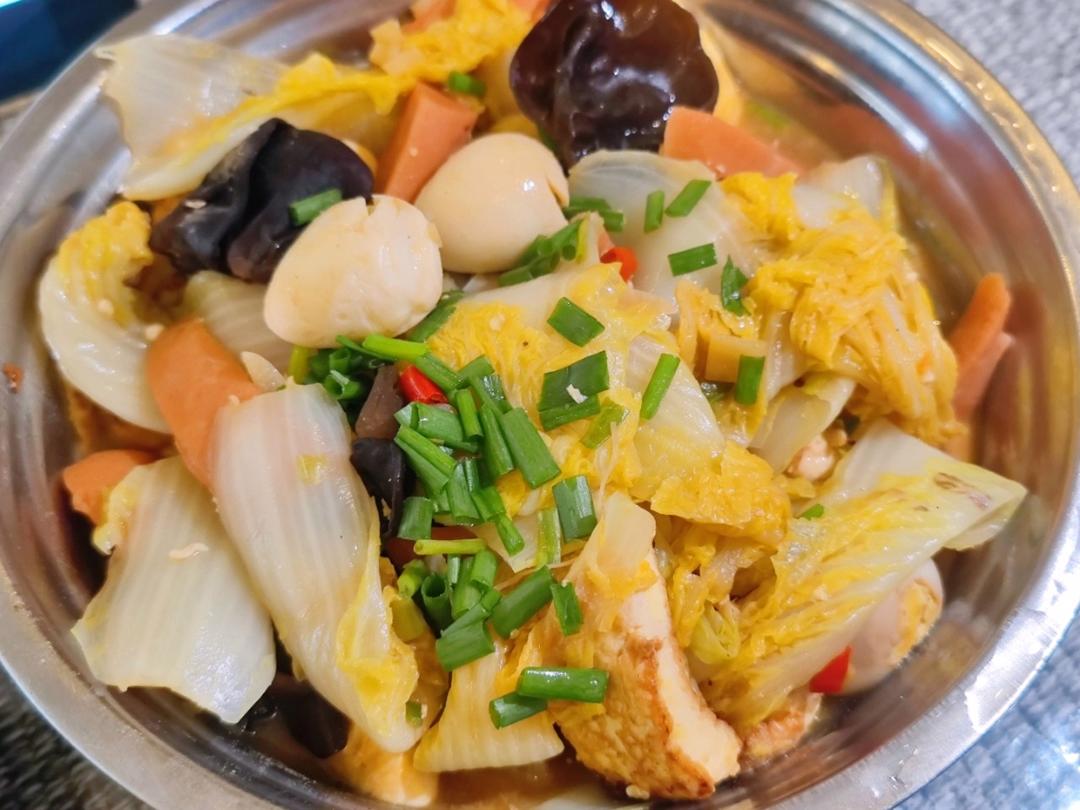 白菜豆腐煲