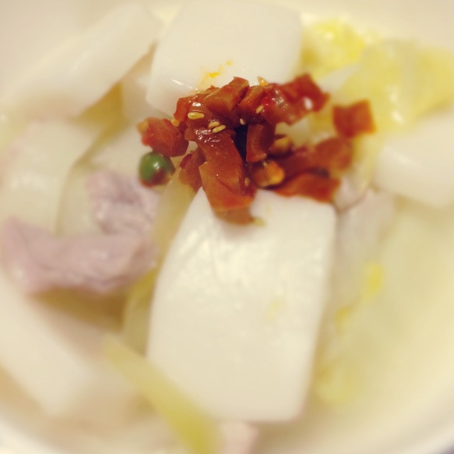 家的味道—白菜肉丝煮年糕