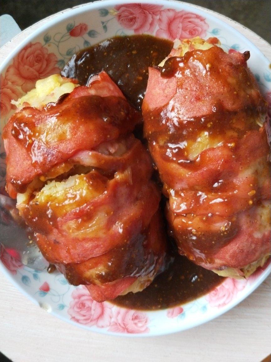 《食戟之灵》土豆培根烤肉