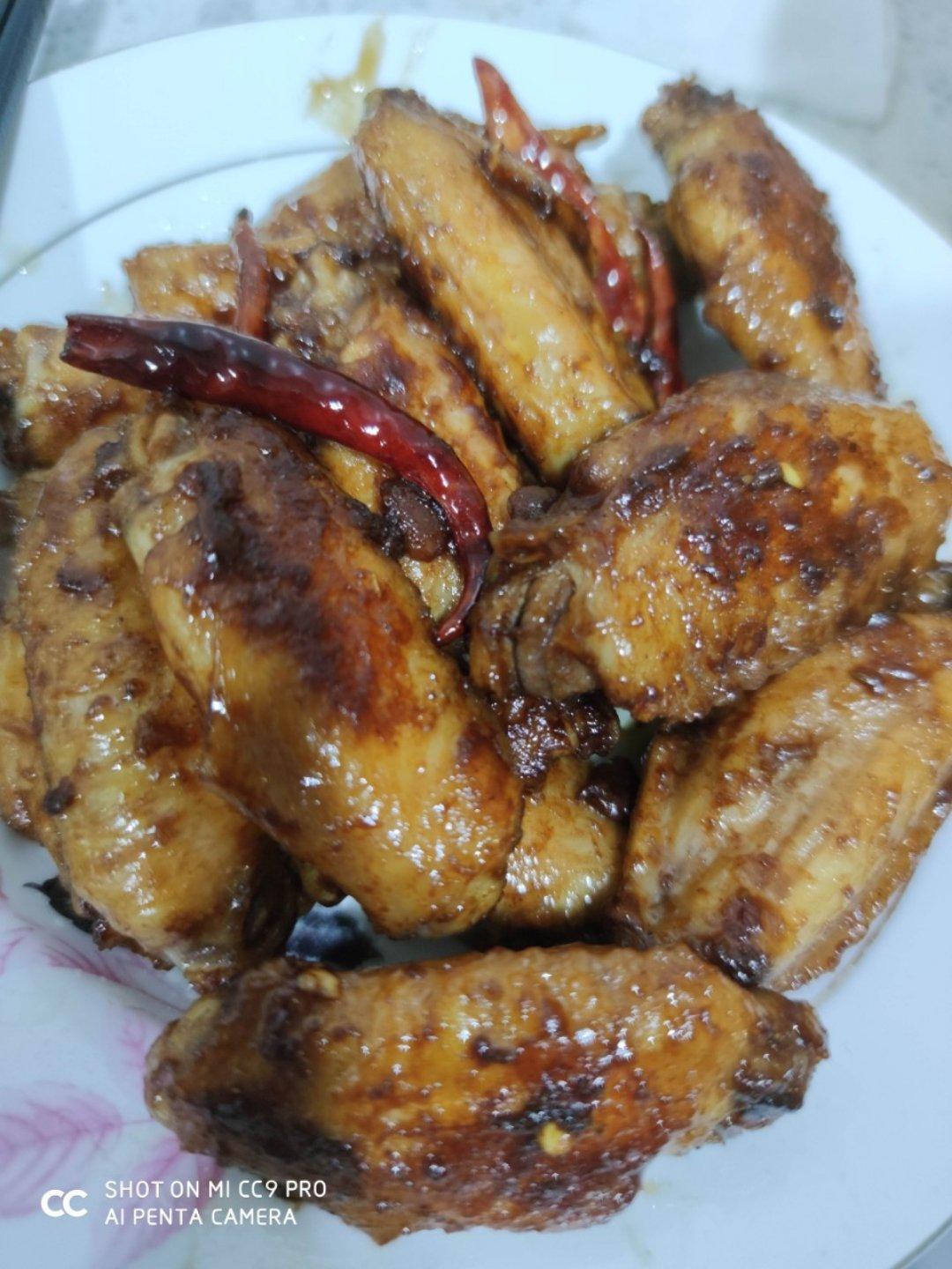 干煸鸡翅中（蒜香）