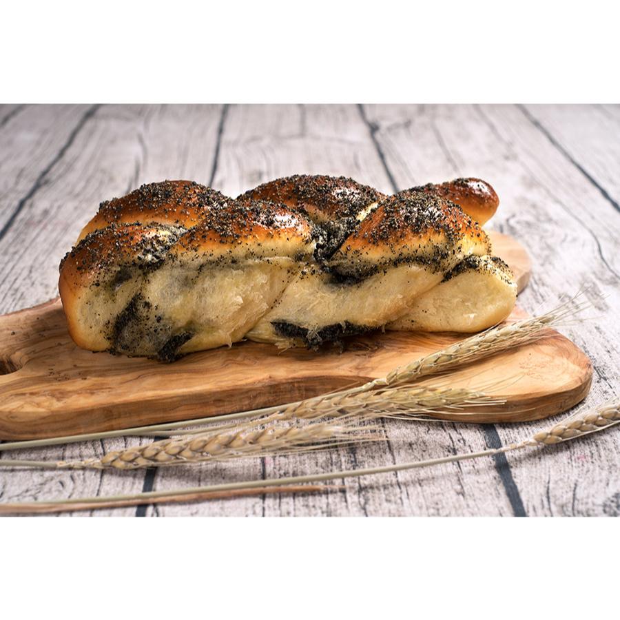 黑芝麻奶酥排包