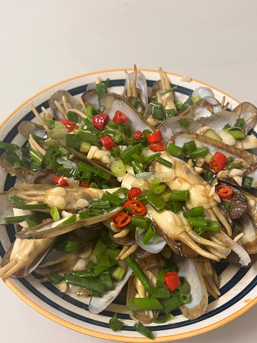 葱油蛏子