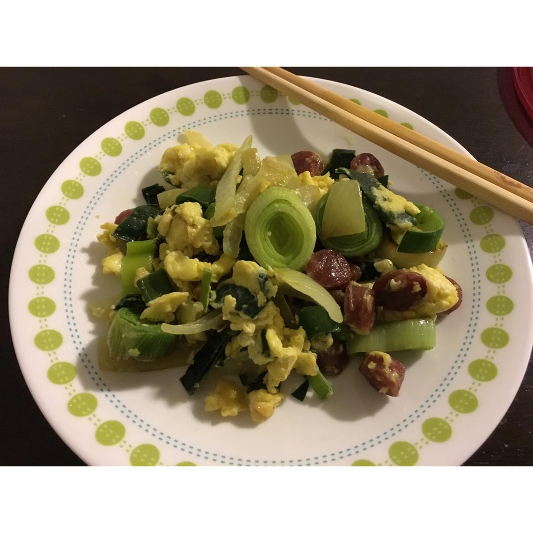 东北的大葱炒蛋