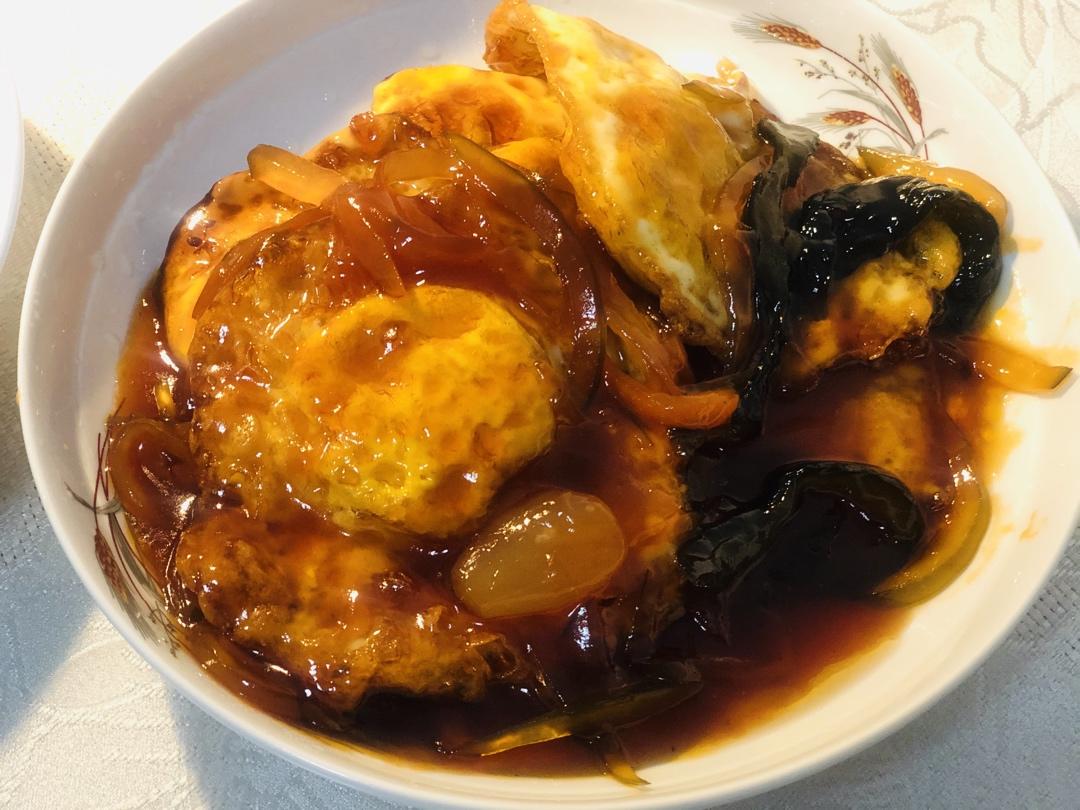 简单版家庭五柳炸蛋