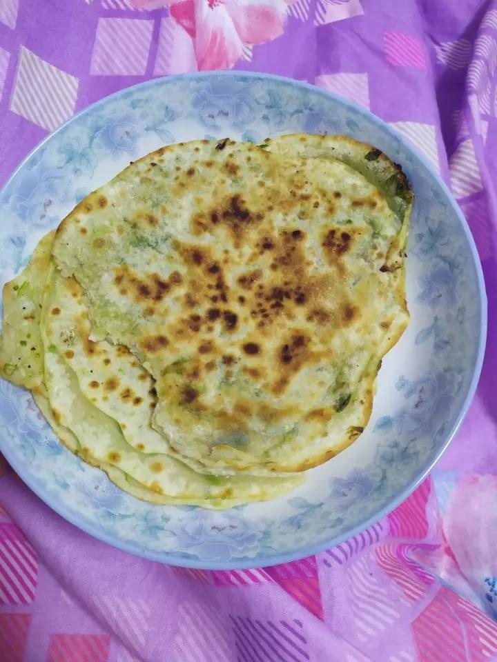 饺子皮做的千层饼