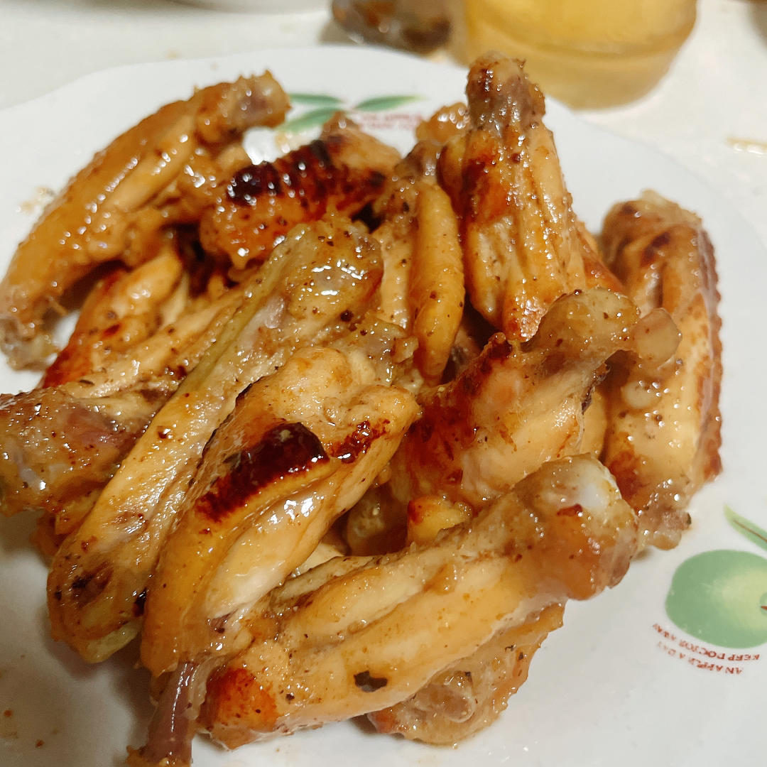 超快手孜然蜂蜜煎鸡翅