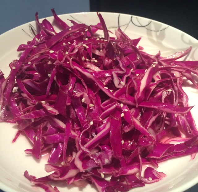 凉拌紫甘蓝