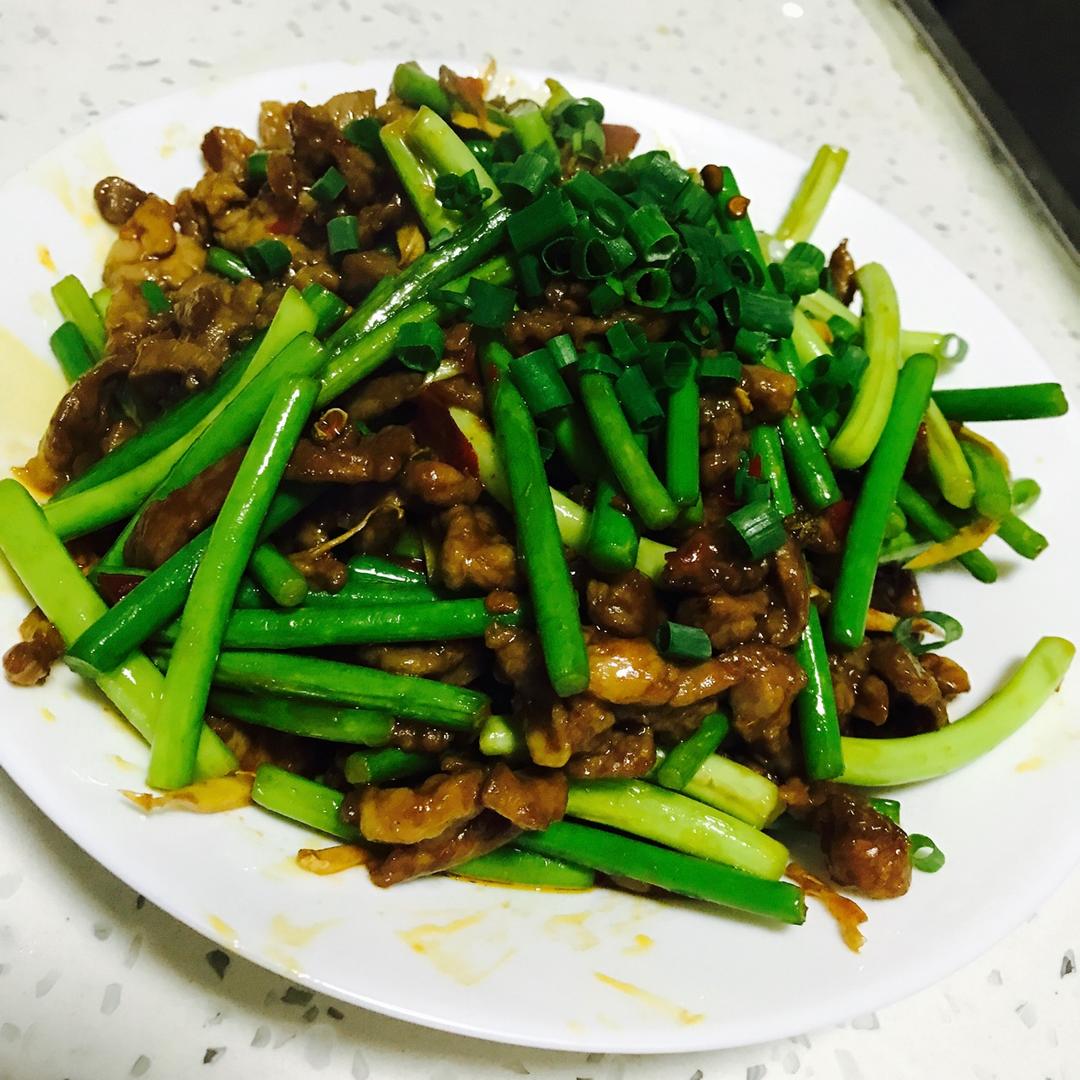 蒜薹炒肉丝