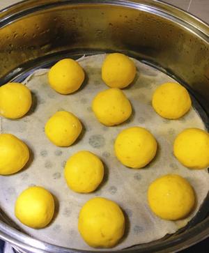 南瓜紫薯糯米糍的做法 步骤12