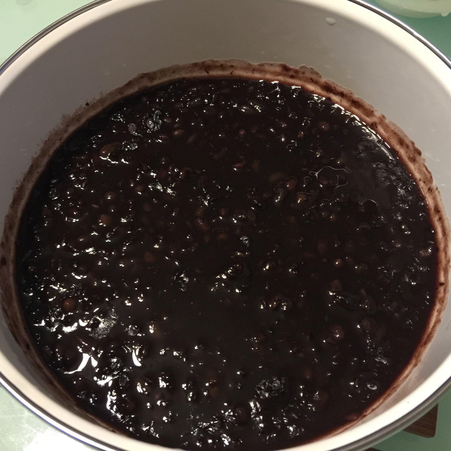红豆黑米美颜粥