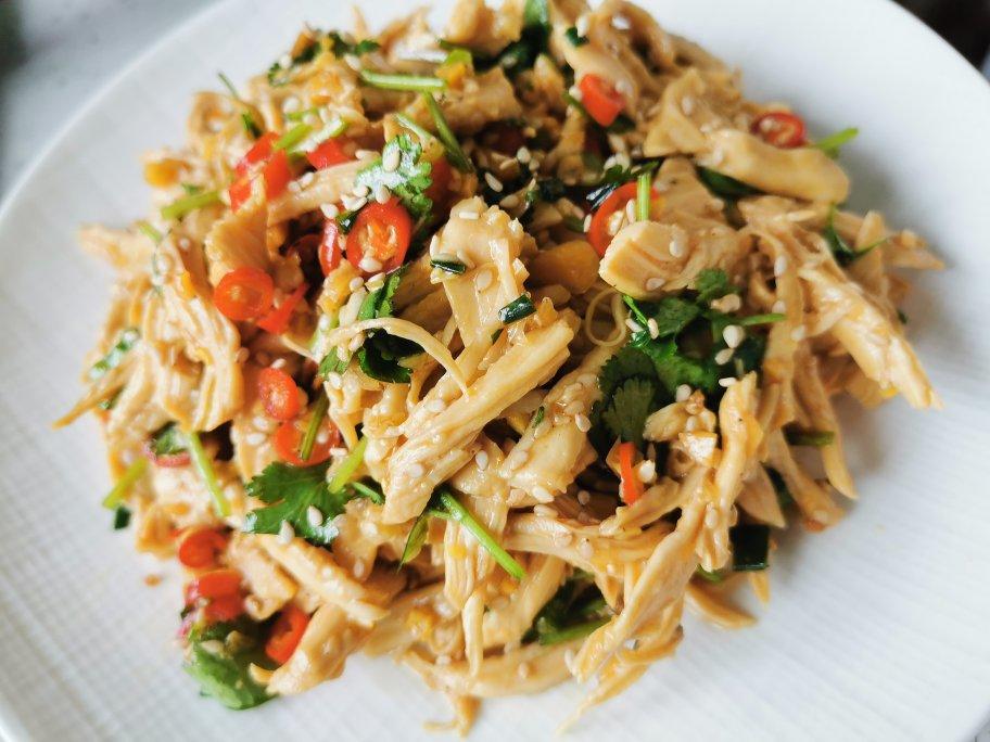 低脂快手的超赞手撕鸡胸肉