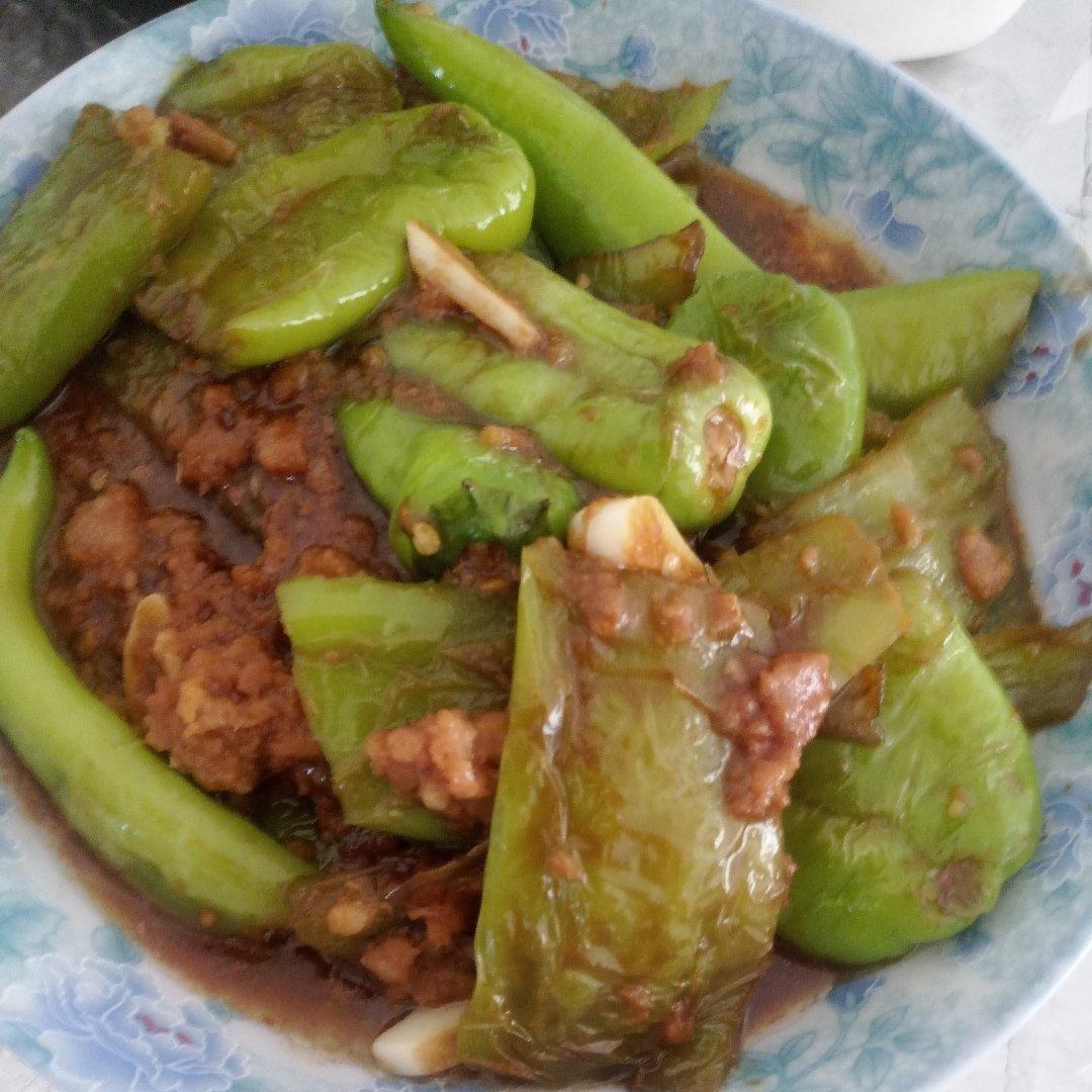 肉酿虎皮青椒