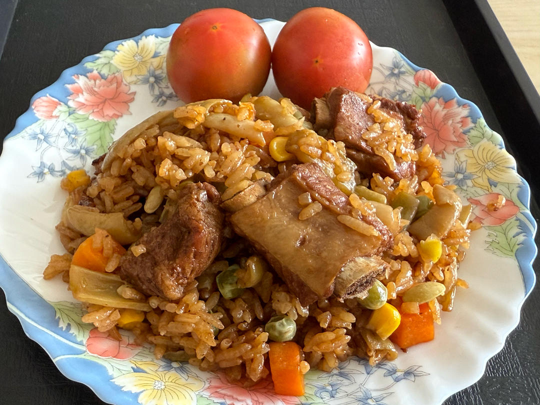 办公室电饭锅排骨豆角饭的做法