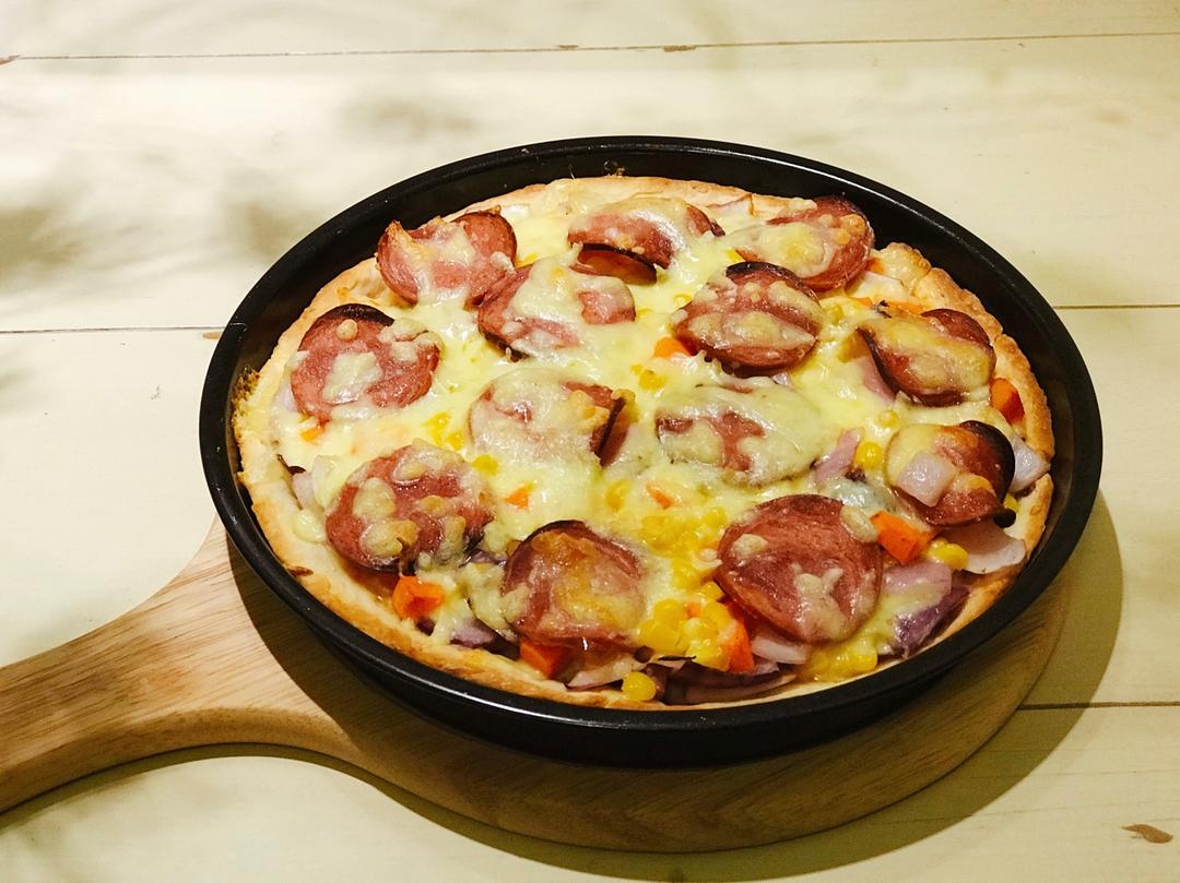 君之兰_86hu做的培根火腿披萨