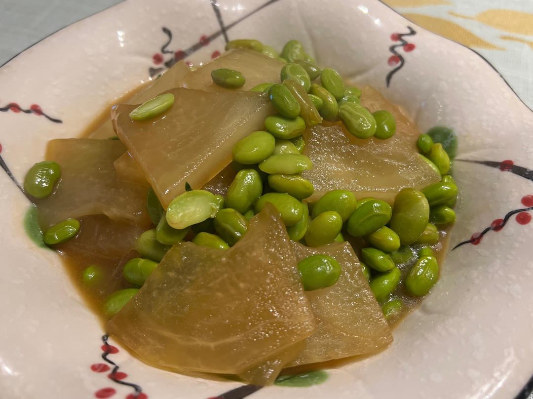 冬瓜炒毛豆