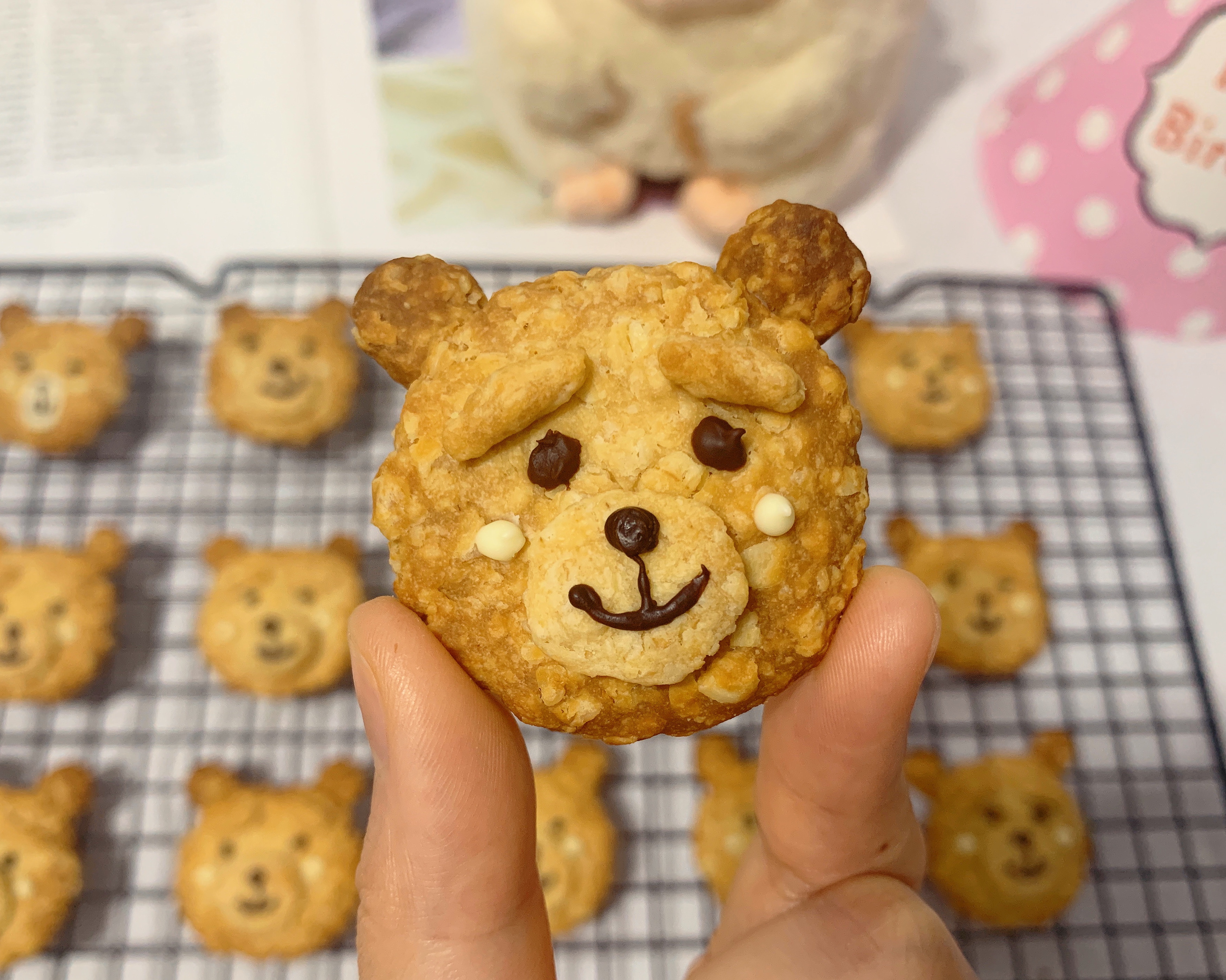 燕麦小熊饼干🐻好看好吃不长胖😋的做法