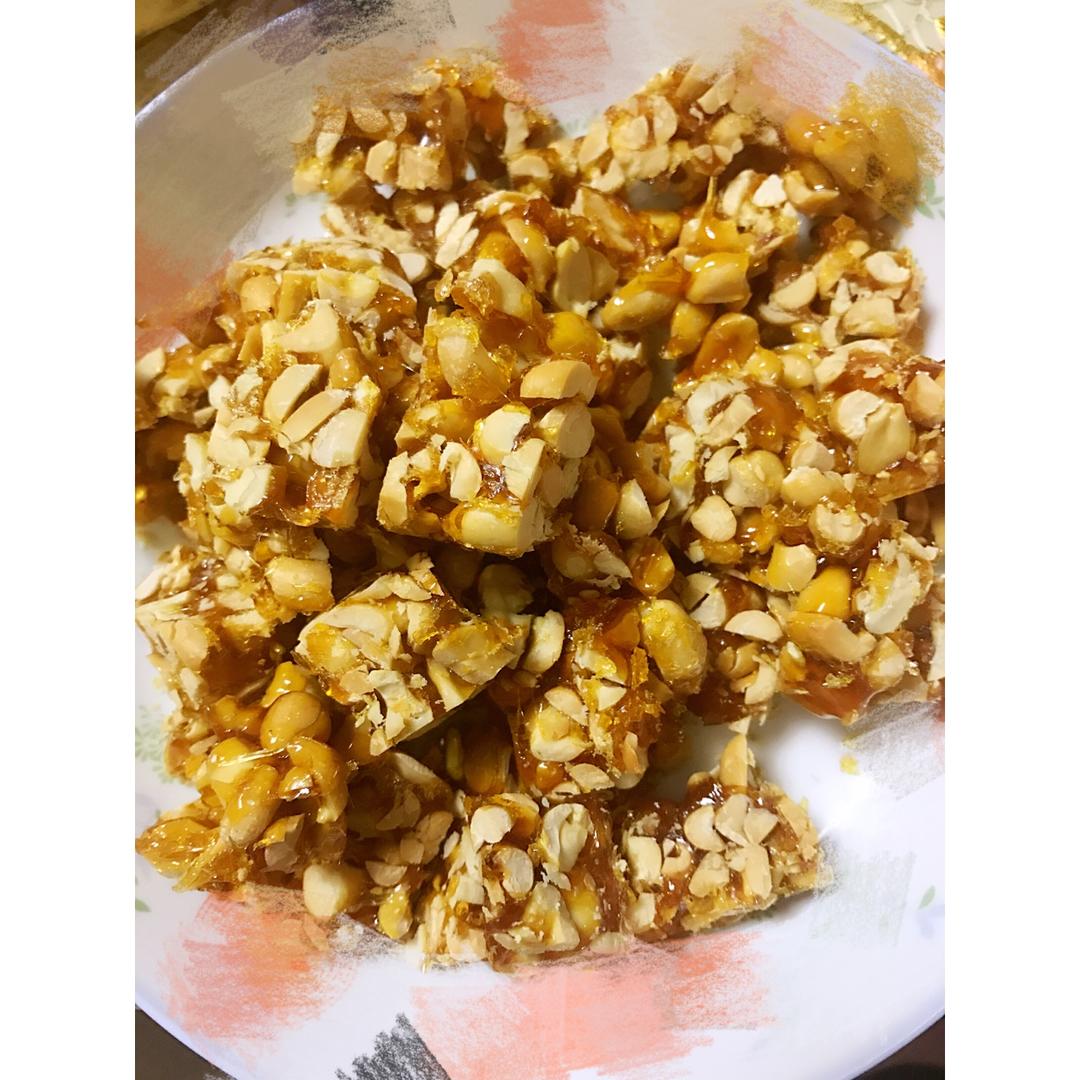 无水无油香脆花生糖