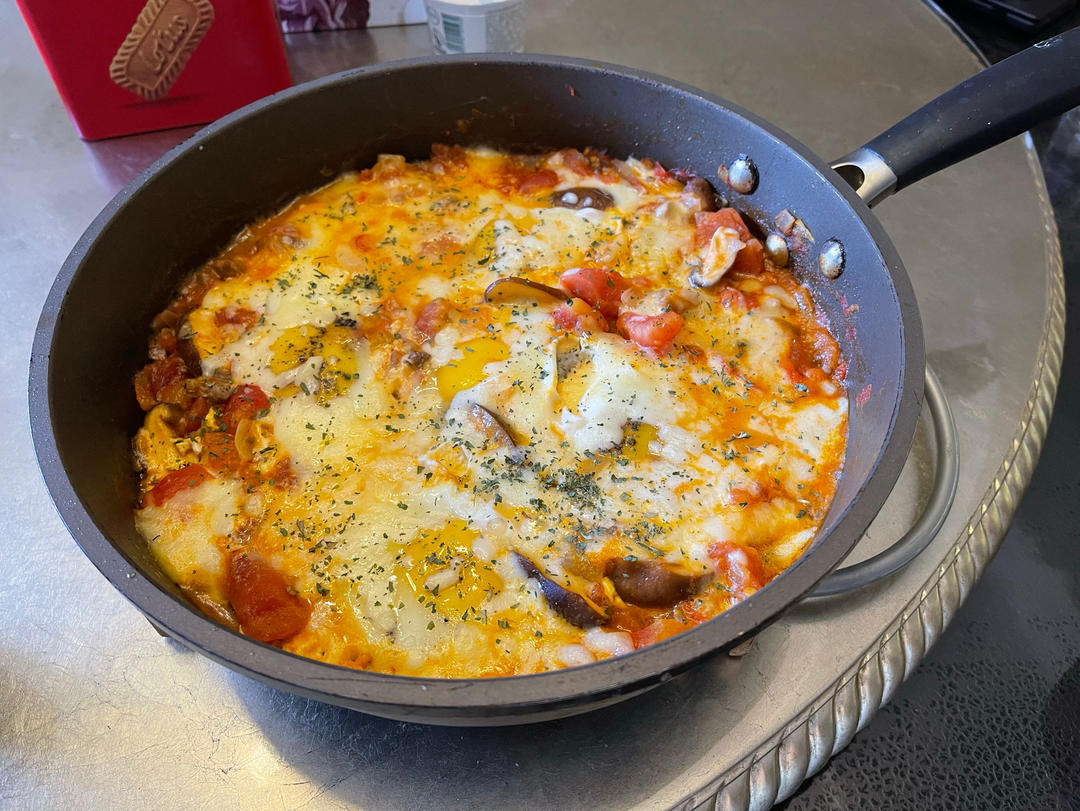 宅家brunch 北非蛋/摩洛哥焖蛋牛排 复刻杭州网红店brunch～