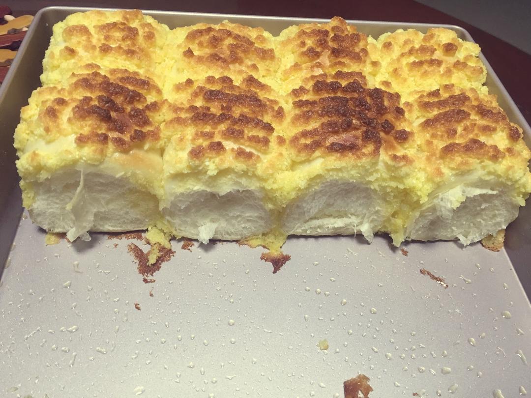 快手椰蓉小餐包（一次发酵照样柔软又拉丝）