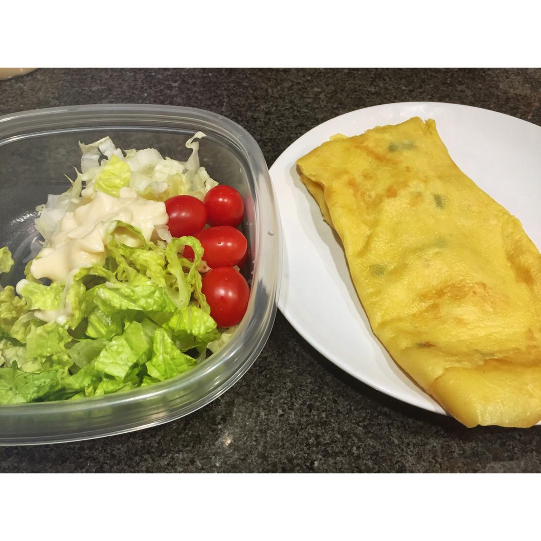 鸡蛋灌饼：街头早点自己做