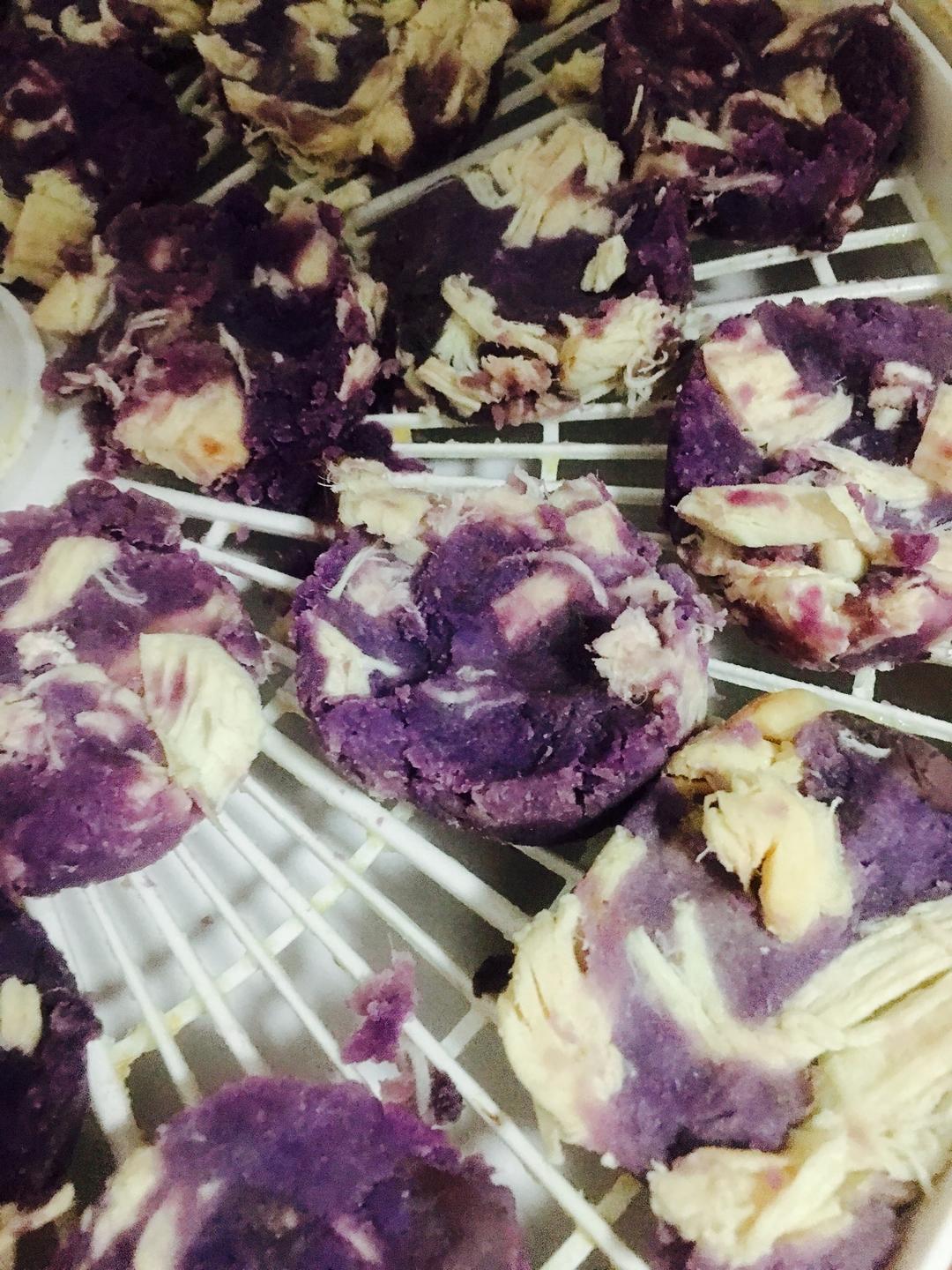 紫薯鸡肉饼的做法