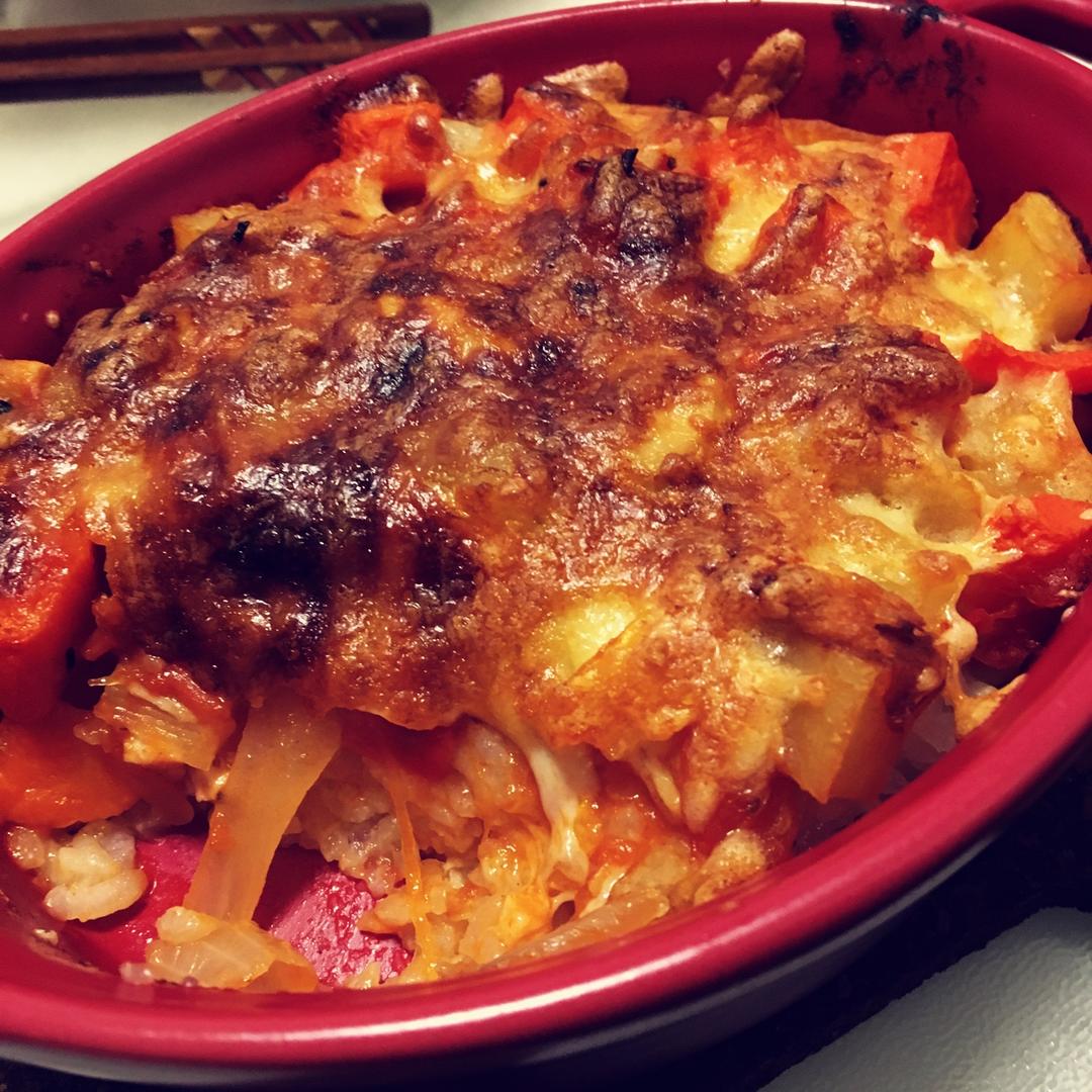 番茄鸡肉浓情焗饭【两人份】