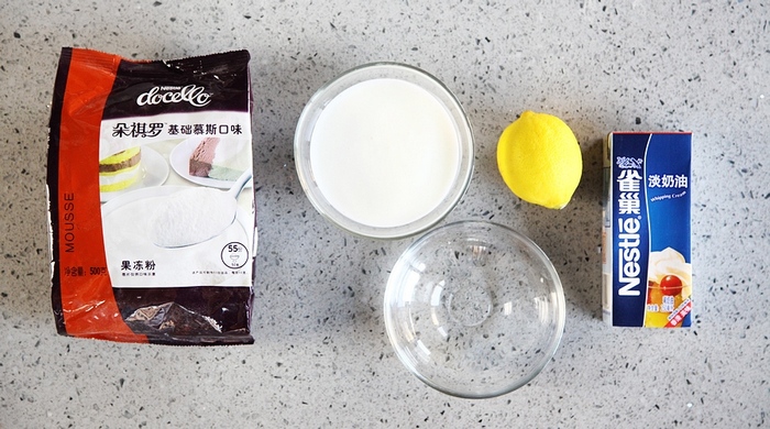 柠檬酸奶慕斯雪糕的做法 步骤1