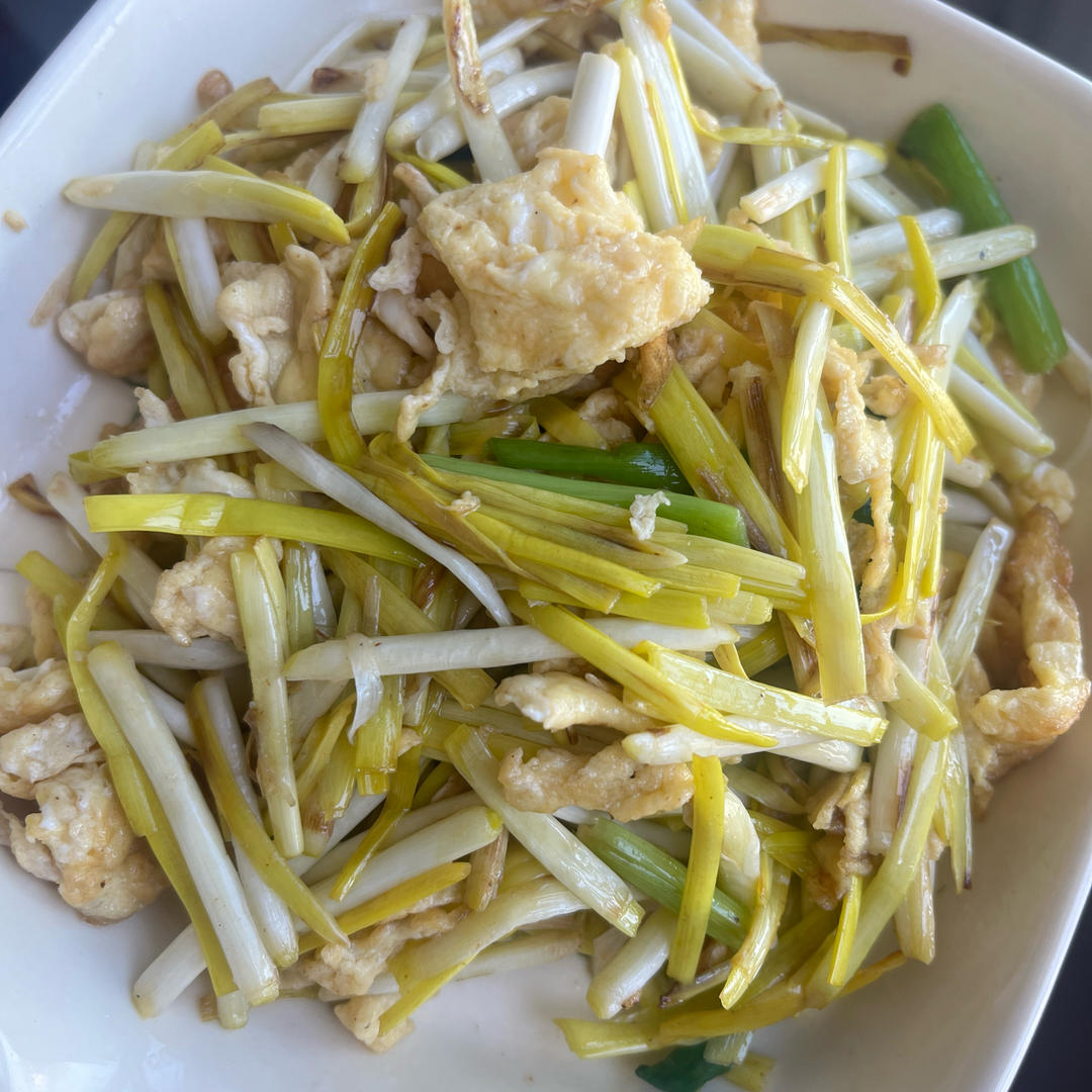 蒜黄炒鸡蛋