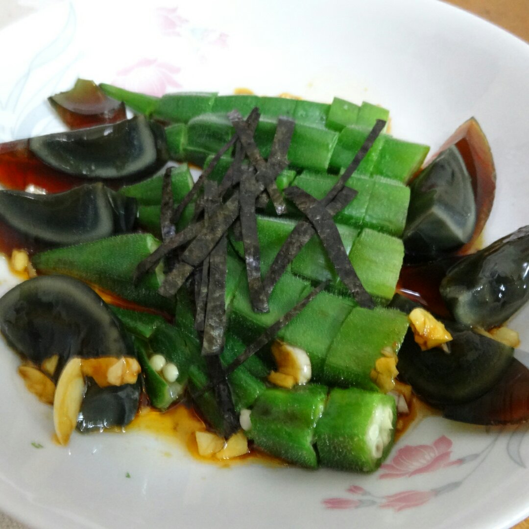 秋葵嫩豆腐&秋葵存储小方法