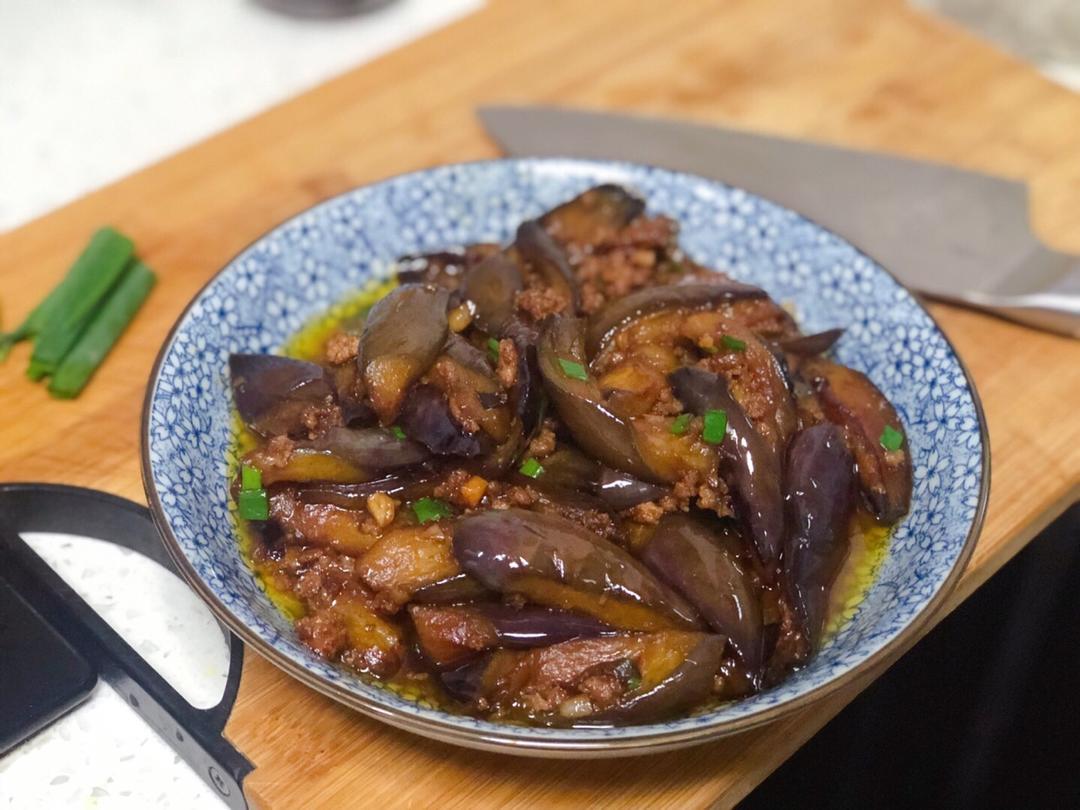 红烧肉沫茄子