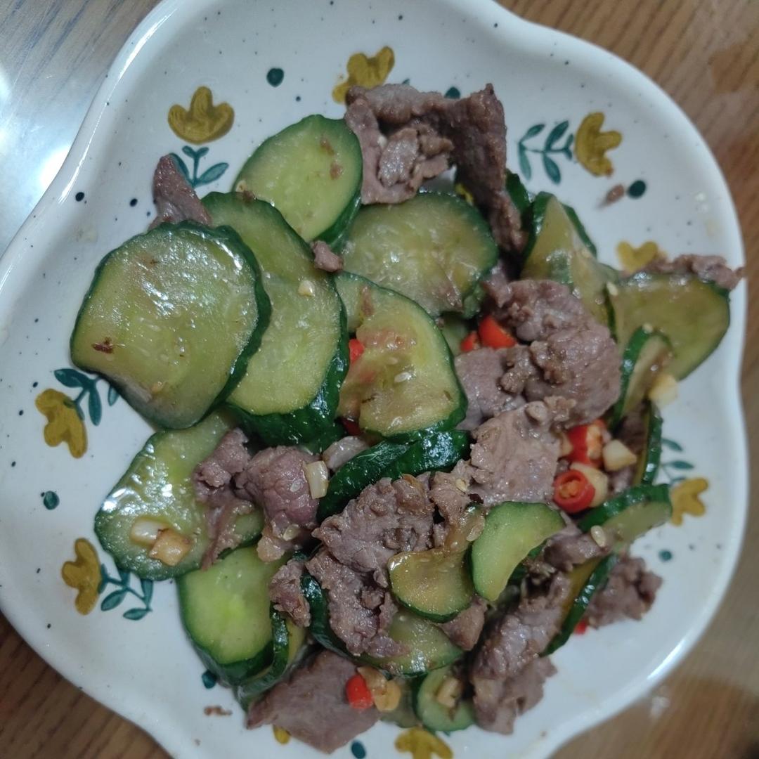 ㊙️牛肉片炒黄瓜‼️牛肉片的嫩滑技巧