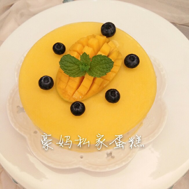 料超足的芒果慕斯蛋糕