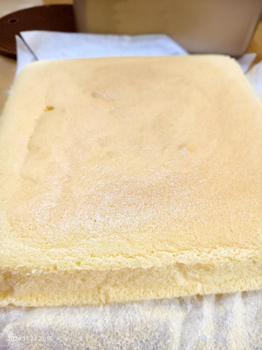 孩子最爱的古早蛋糕，少油少糖，烫面法，水浴法的做法