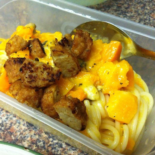 南瓜芝士酱意大利面