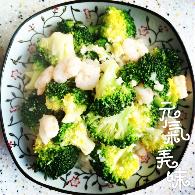 西兰花炒虾仁