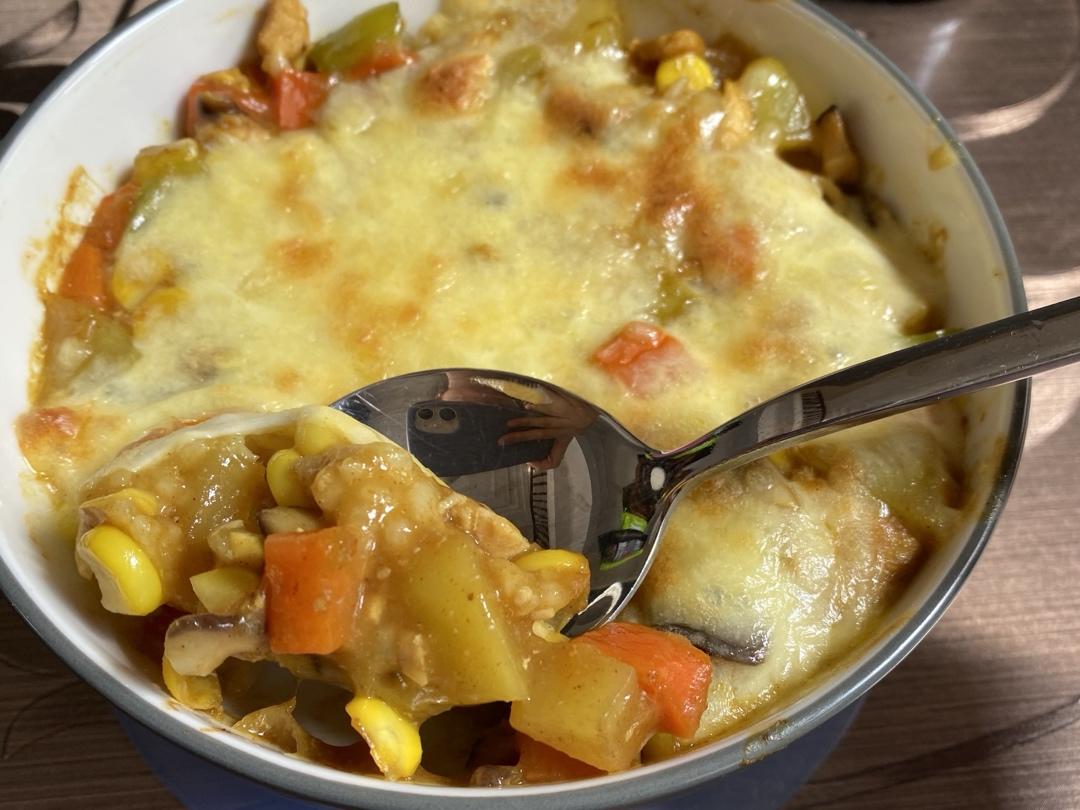 堂妈教你咖喱鸡肉焗饭