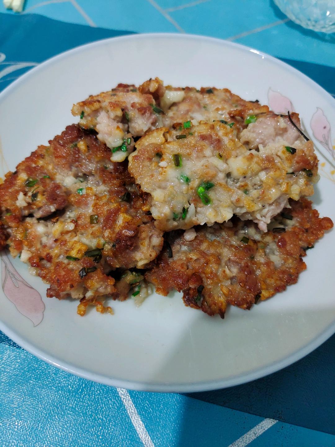 香脆莲藕肉饼