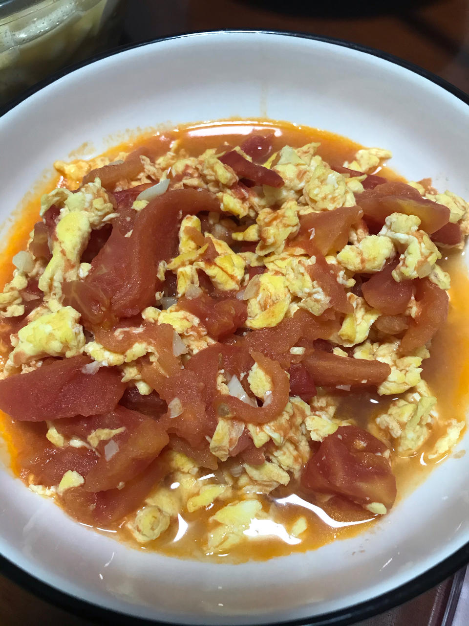 番茄炒鸡蛋（超浓的番茄味）