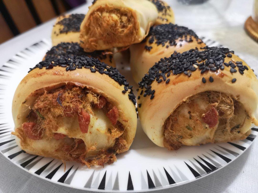 火腿辣松烤饼--松下NN-DS1200组合式蒸汽烘烤微波炉版