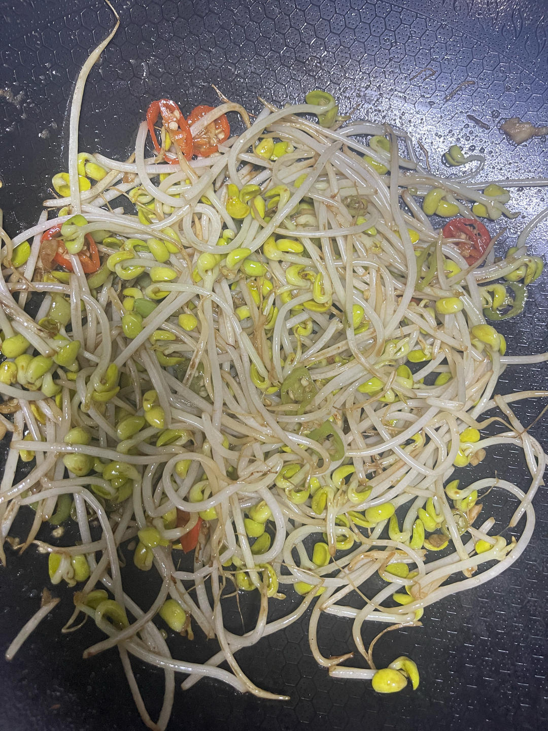 🔥减肥必备菜素炒酸辣豆芽～开胃爽口
