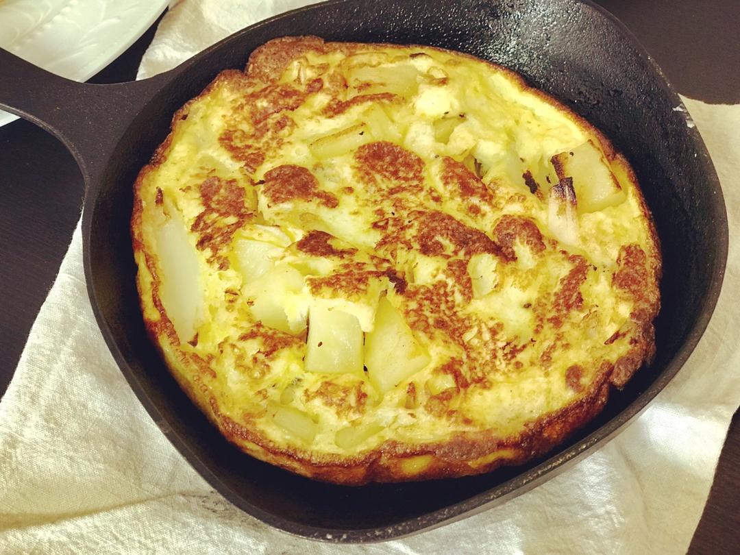 西班牙铁板土豆烘蛋（低脂健康版）