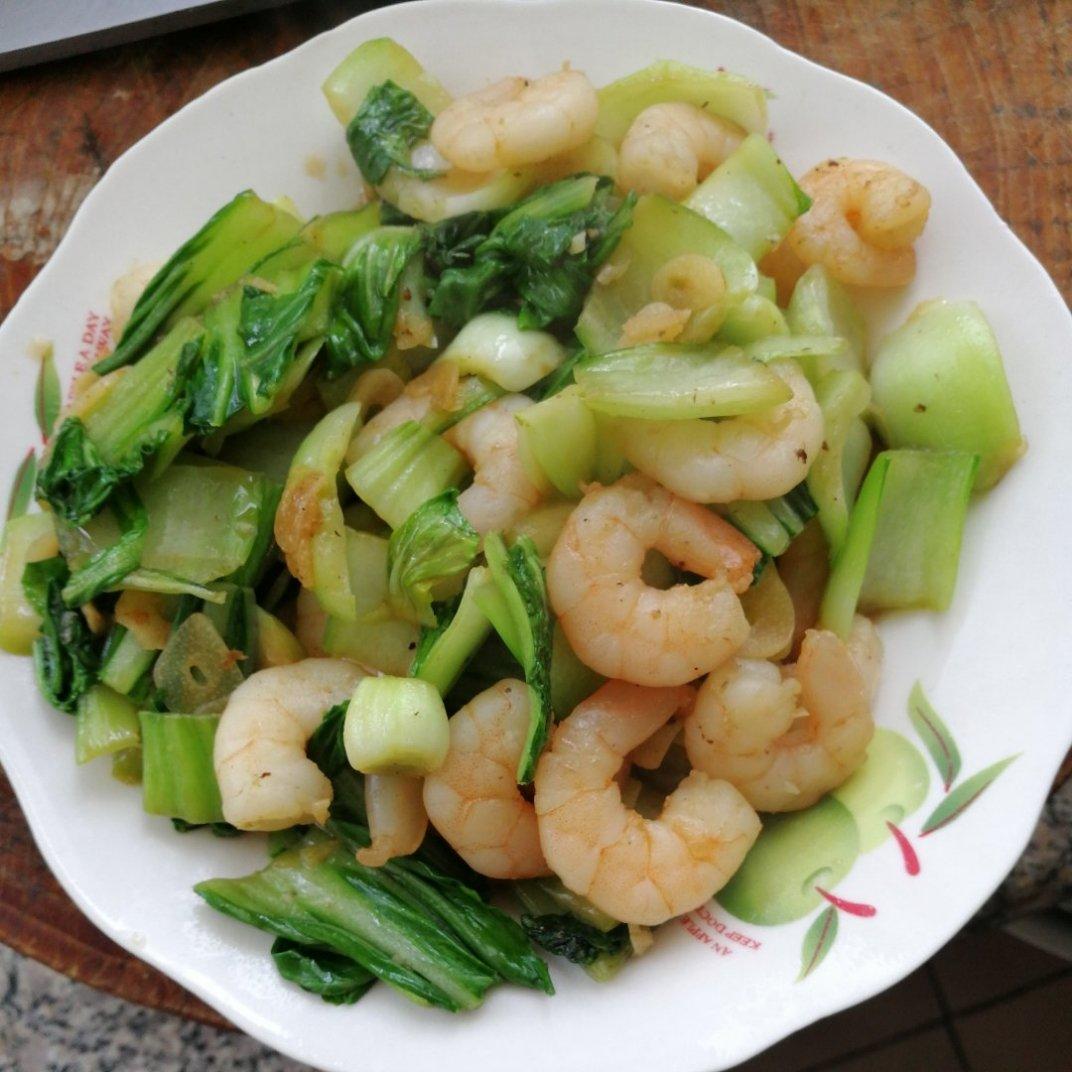 油菜虾仁