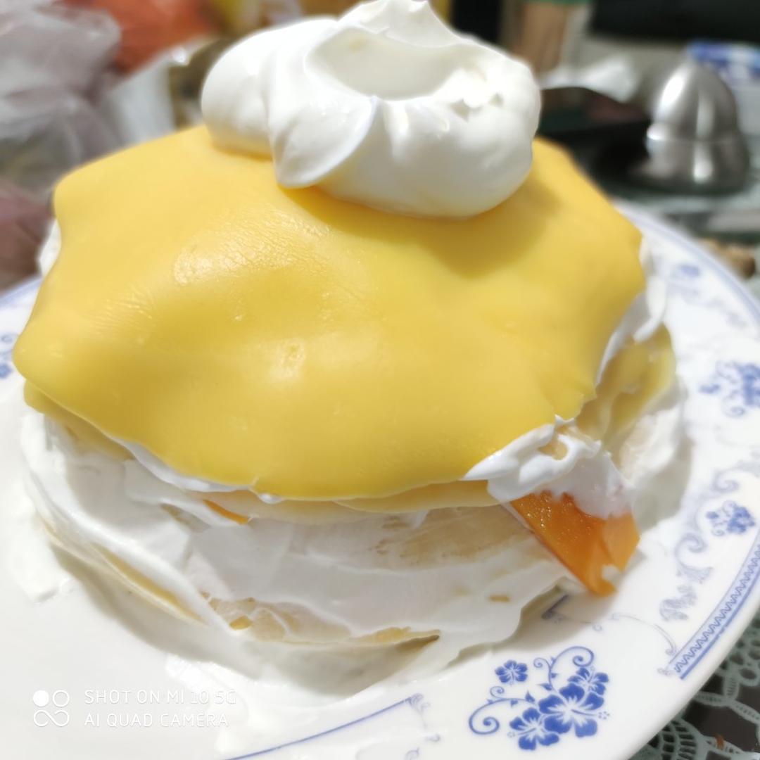 芒果千层蛋糕，100%成功告别煎皮无能