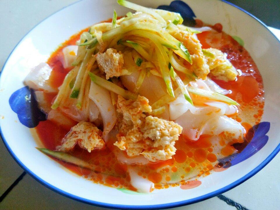 不用水洗的自制凉皮，零失败