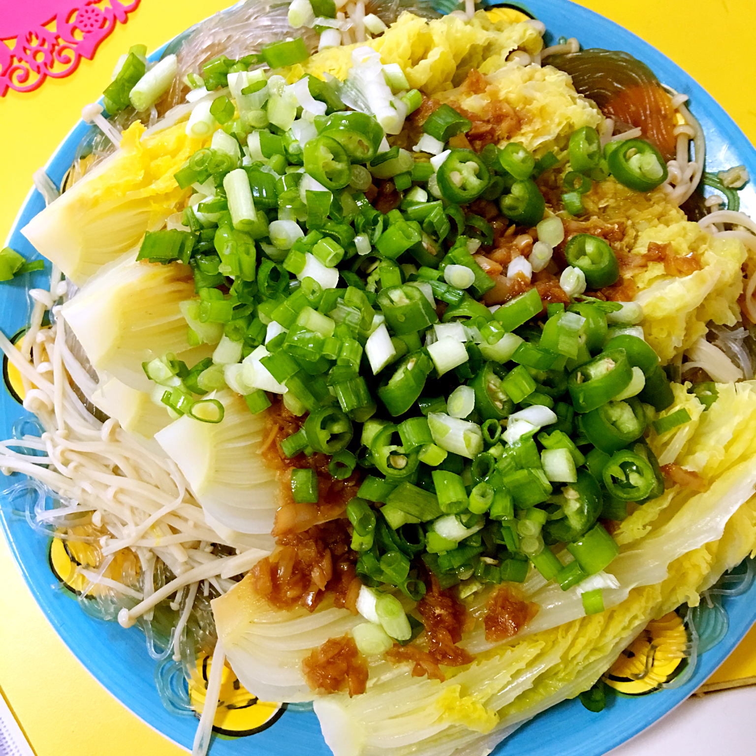 蒜蓉粉丝蒸娃娃菜