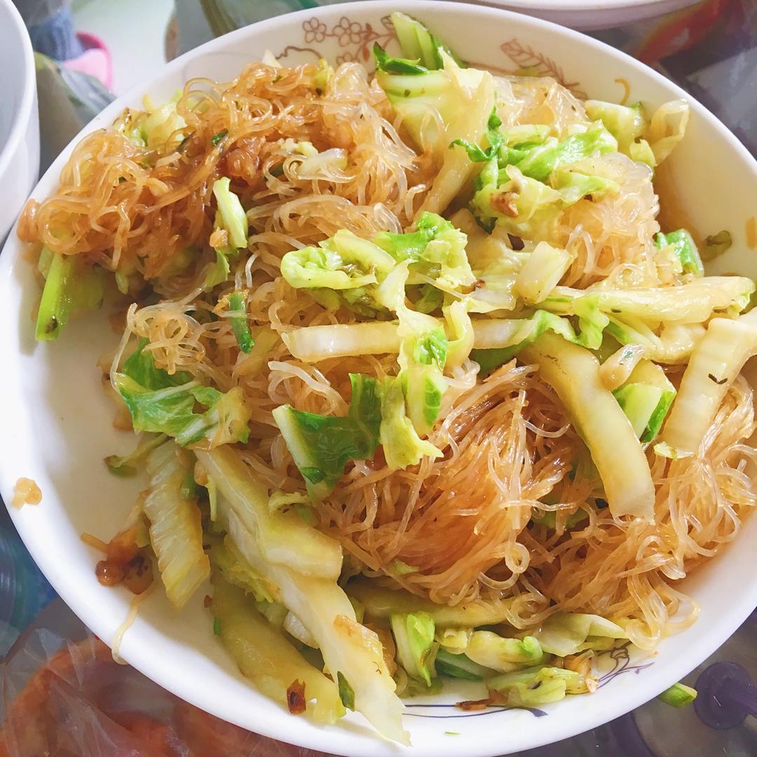 白菜炒粉丝