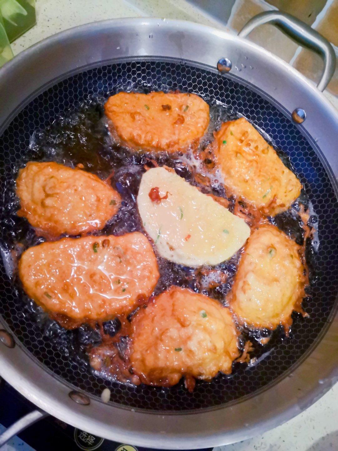 蛋液炸馒头片